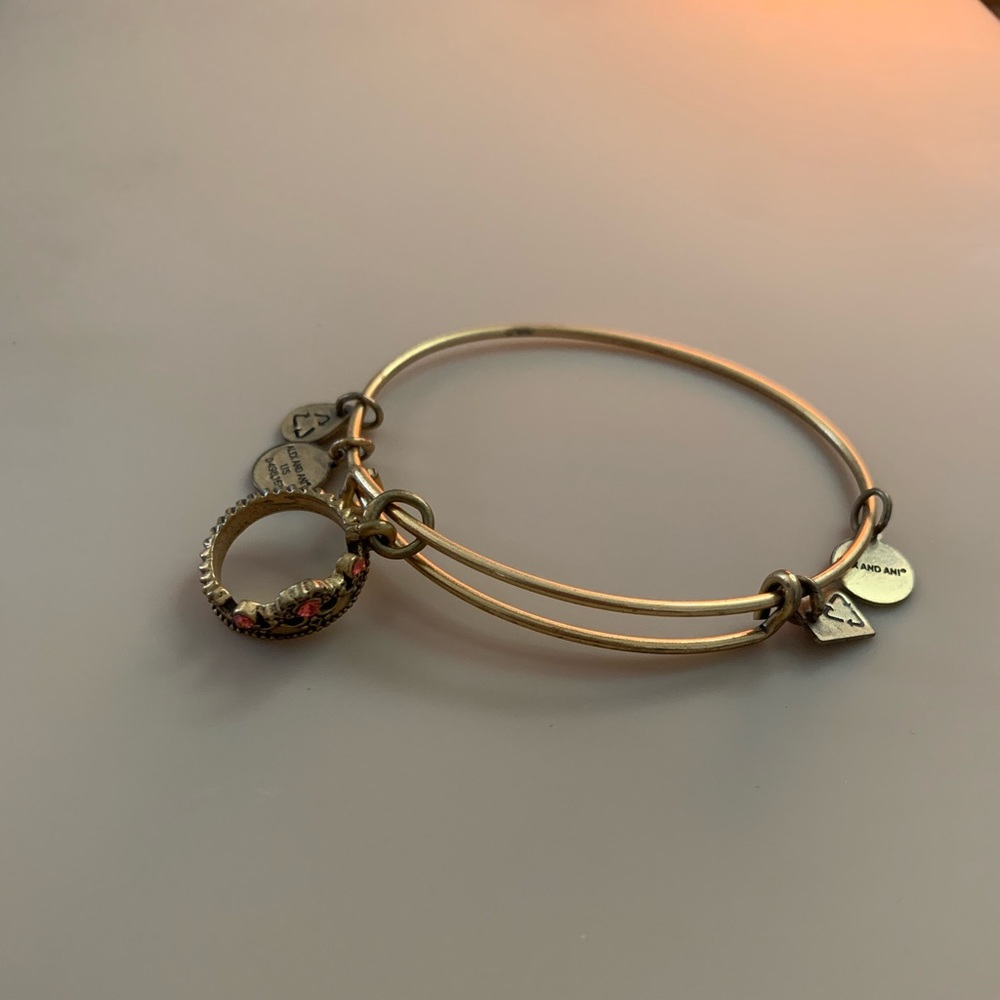 Alex and Ani Gold Crown bracelet bangle